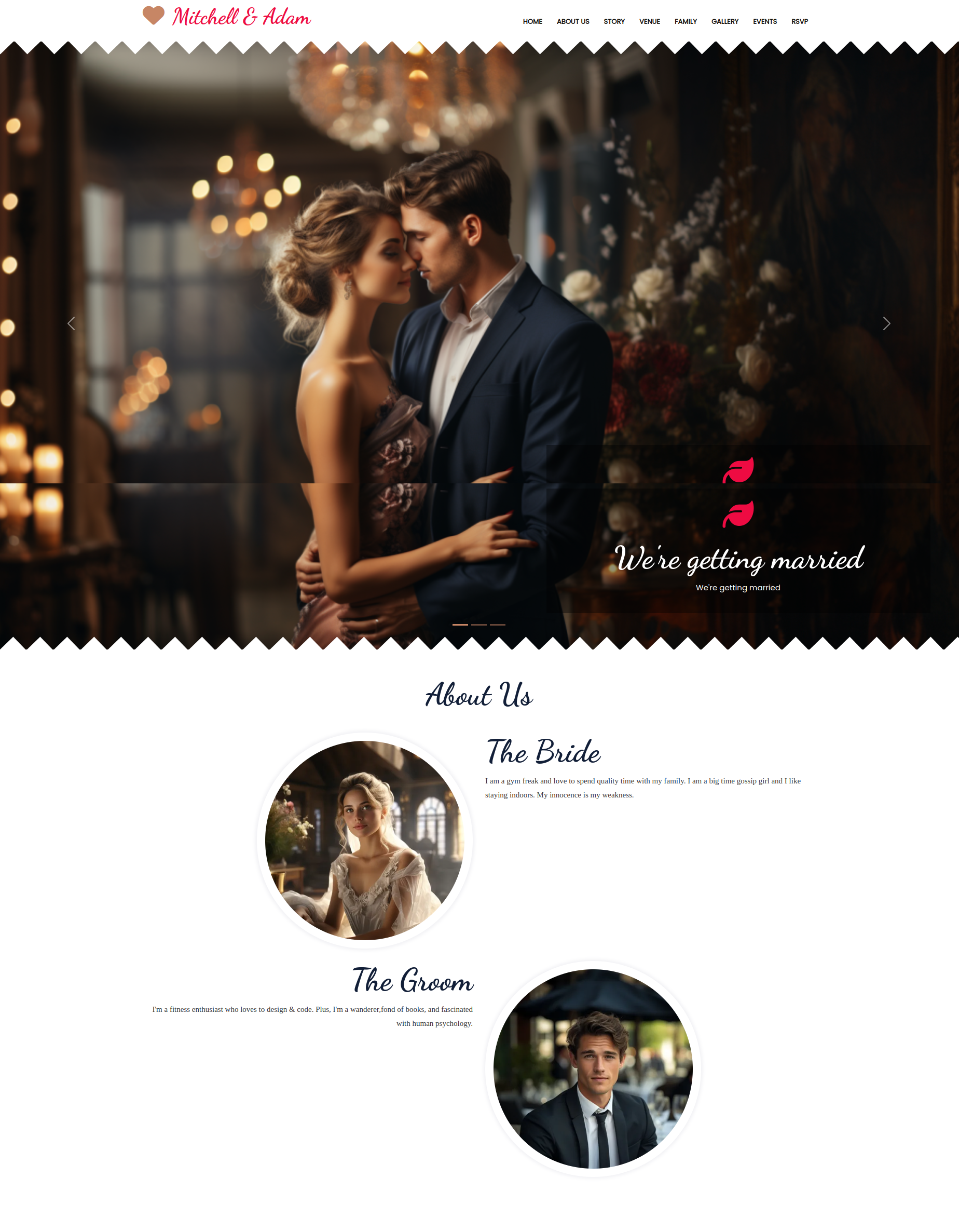 Elegant Romance template preview